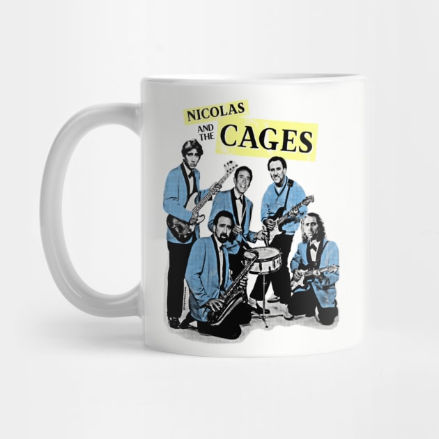 Nicolas and the Cages (Nic Cage Band Shirt) by UselessRob